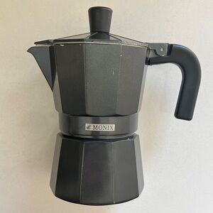 Espresso Maker 3 cup NWT Monix brand , black